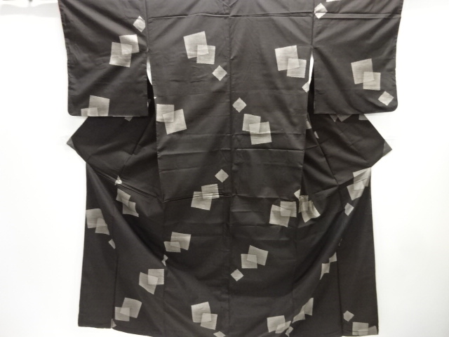 JAPANESE KIMONO / SILK / DORO OSHIMA TSUMUGI / WOVEN SHIKISHI